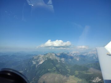 Northern Styria. As the day progressed, the air got more humid, turning the mountains in the distance bluer.