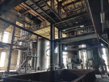 Inside the Peenemunde power plant.